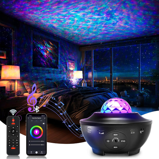 Galaxy Projector for Bedroom, Light Projector Star Projector Galaxy Light with B