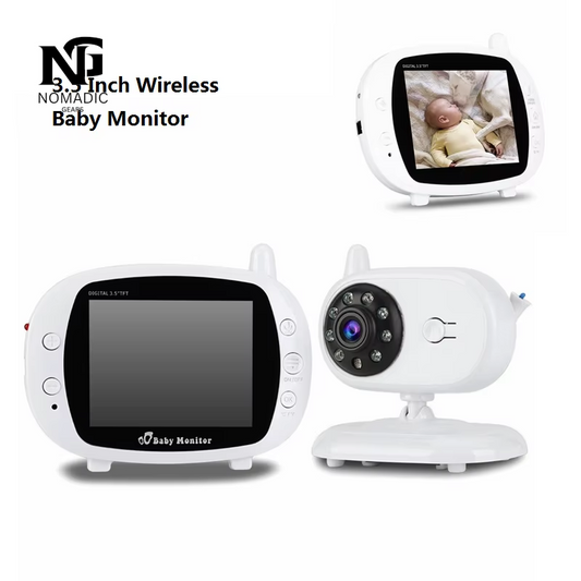 3.5-Inch Wireless Digital Video Baby Monitor with Night Vision and Temperature Monitoring